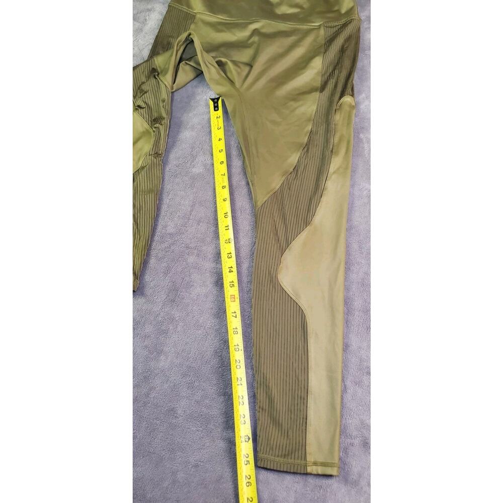 Fabletics Leggings Women’s Size XL HighWaisted Dark Moss Shine Activewear C35 - Picture 4 of 8